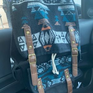 Native American style backpack.